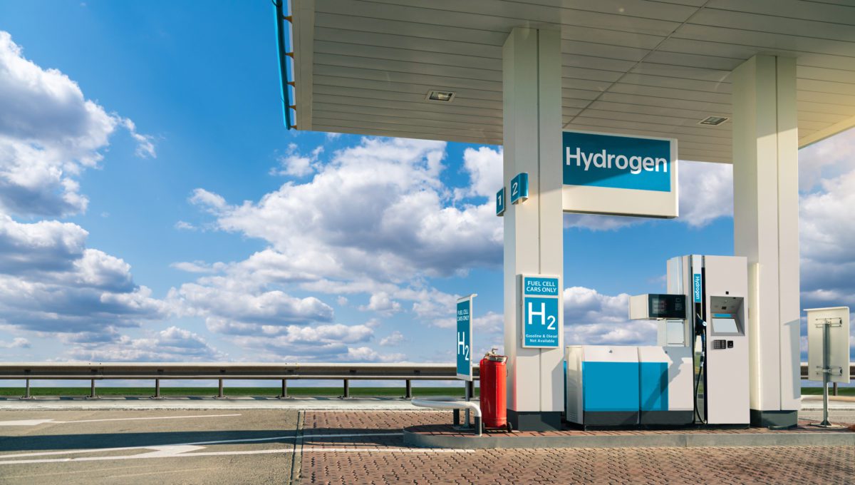 Self,Service,Hydrogen,Filling,Station