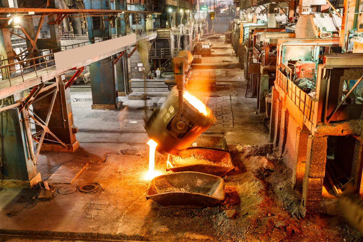 Metal,Smelting,Furnace,In,Steel,Mills